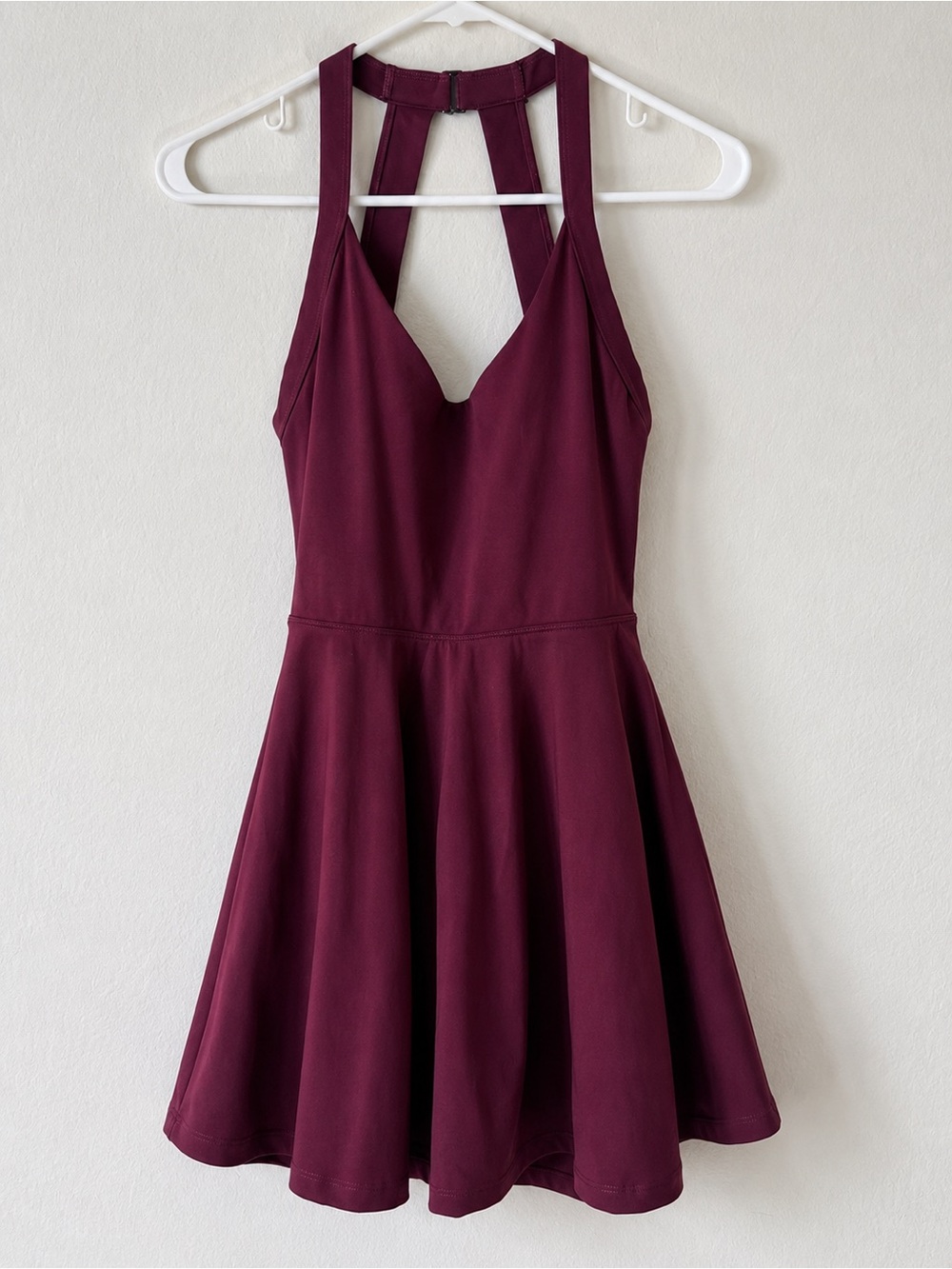 Halara Easy Peezy Cloudful Tennis Dress Wine Built In Shorts Size M - Picture 3 of 8